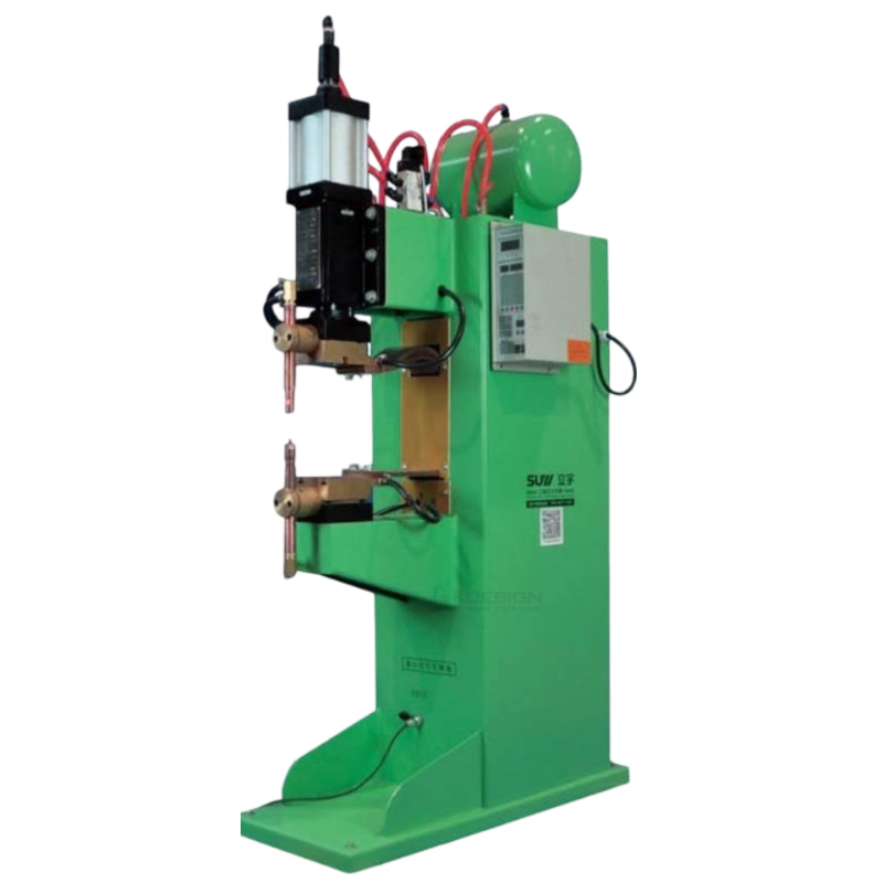 How does the pneumatic spot projection welding machine achieve free switching between single spot welding and continuous spot welding?